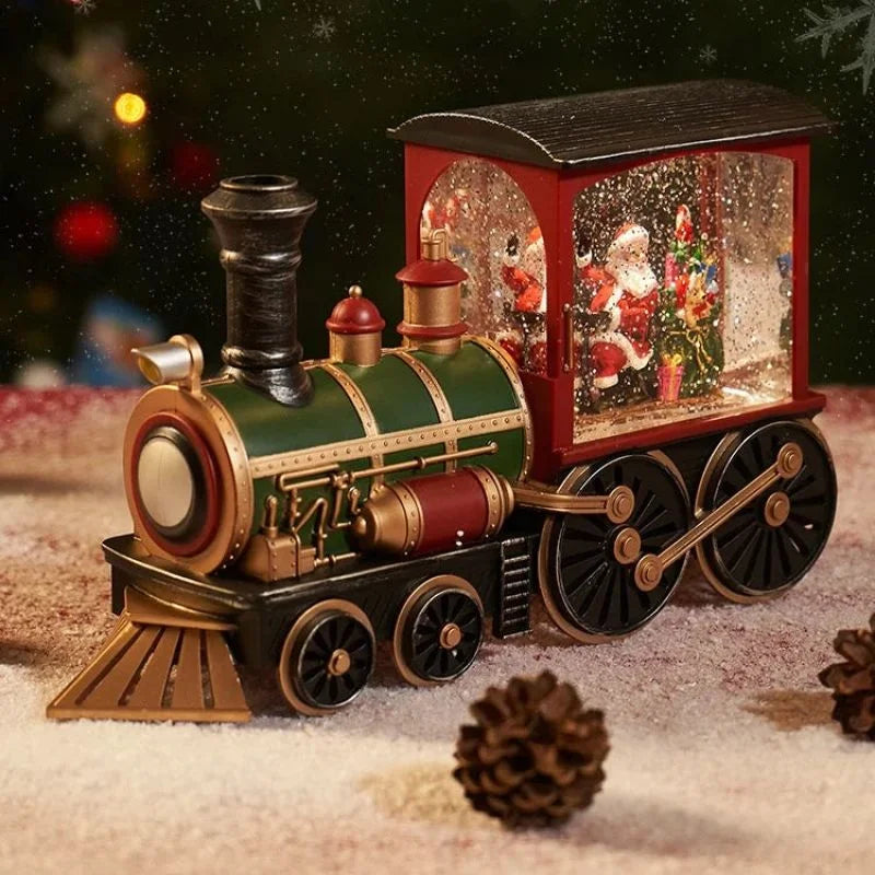 Christmas LED Lamp Snowman Elk LED Lights Train Santa Claus Merry Christmas Decoration for Home Party Xmas Navidad New Year 2024